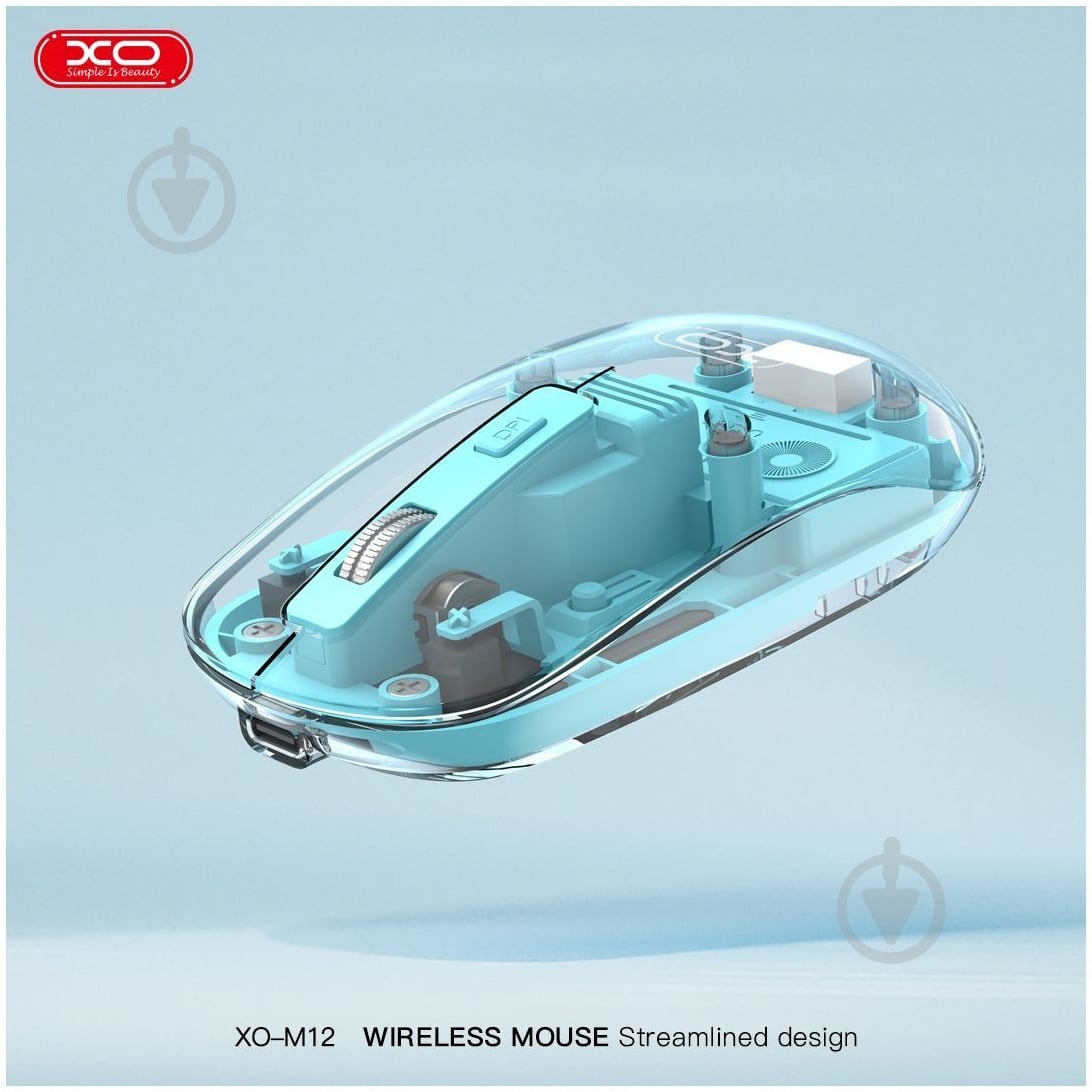 Мышка Xo M12 transparent blue (M12 Blue) - фото 6 Мышка Xo M12 transparent blue (M12 Blue) - фото 6