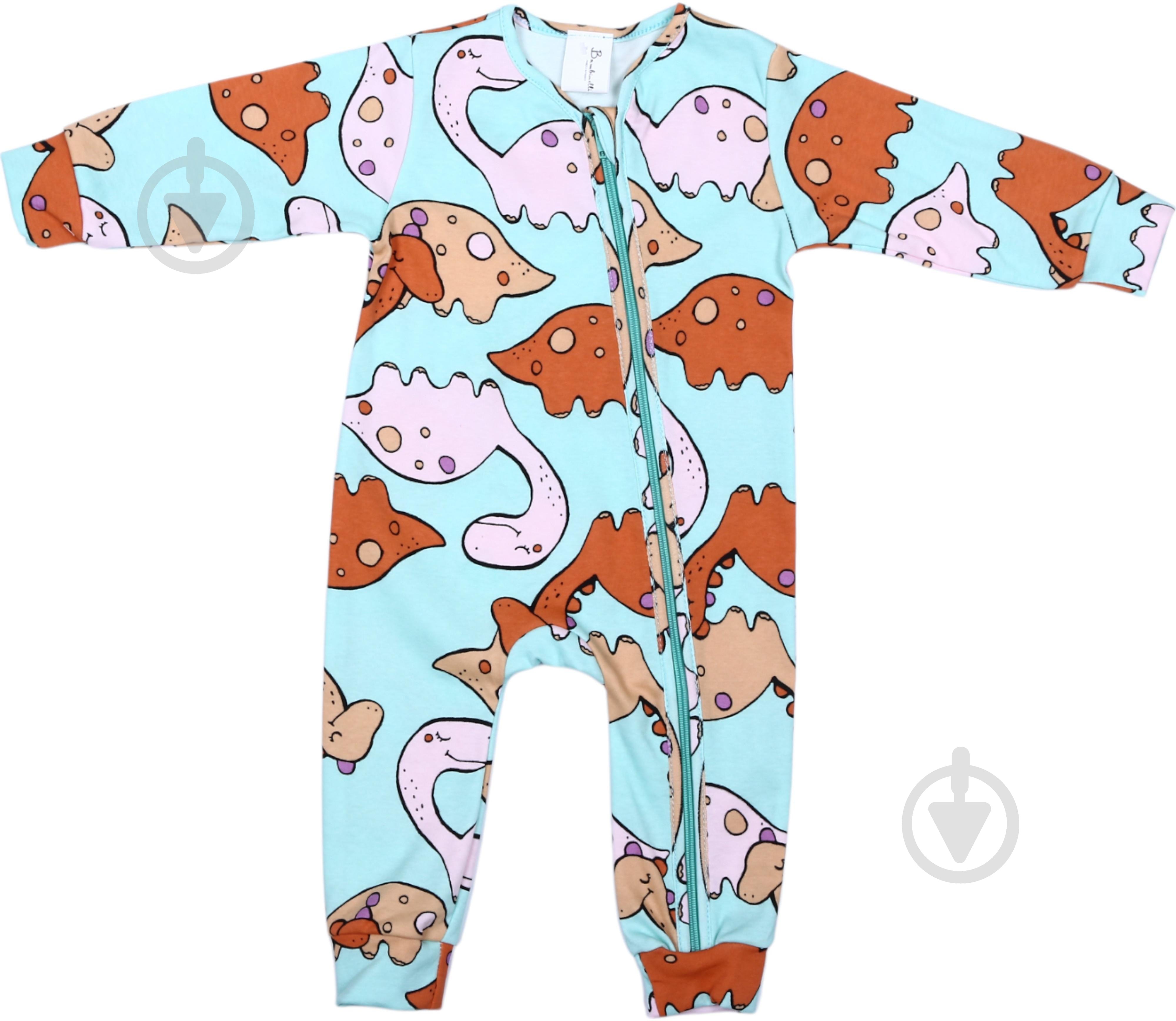 Комбинезон для девочки Bambinelli Дино р.80 бирюзовый 0300 - фото 1 Комбинезон для девочки Bambinelli Дино р.80 бирюзовый 0300 - фото 1