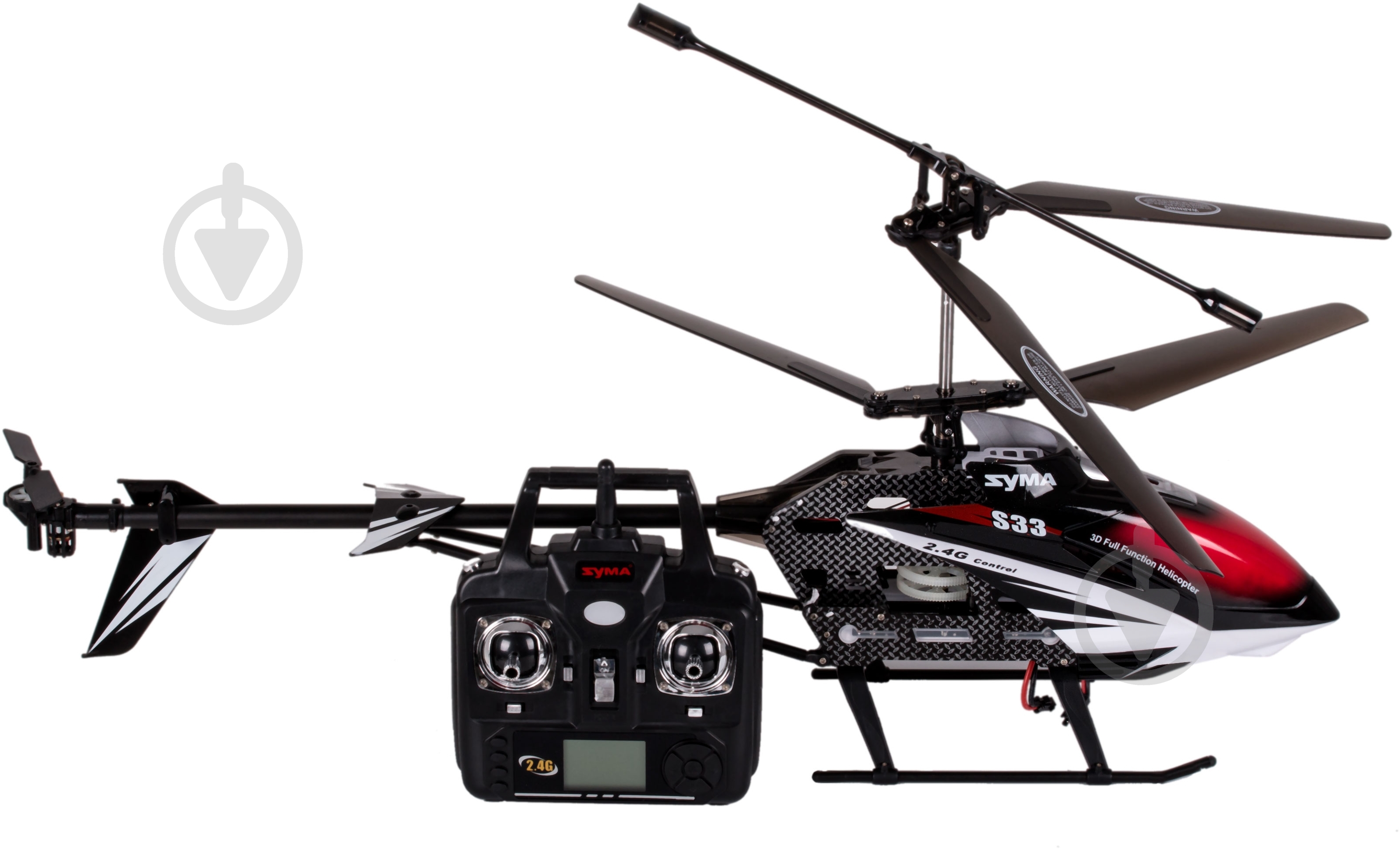 Гелікоптер на радіокеруванні Syma 78 cм Black S33 - фото 4