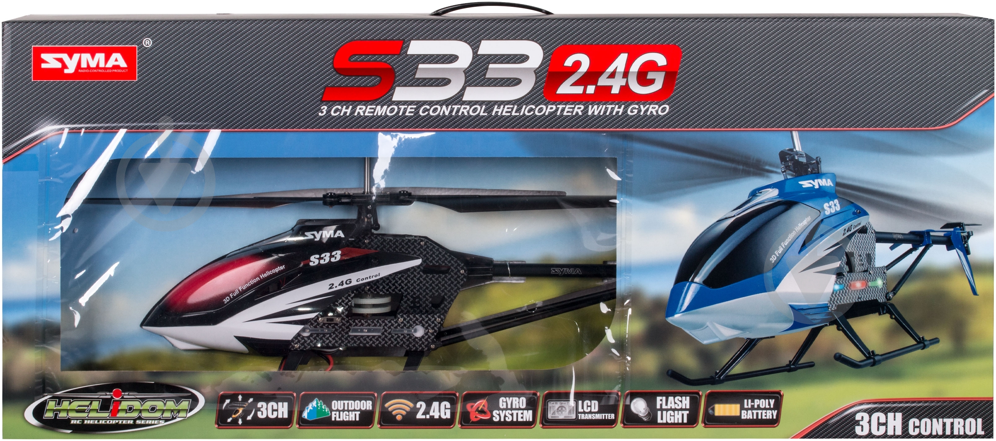 Гелікоптер на радіокеруванні Syma 78 cм Black S33 - фото 7