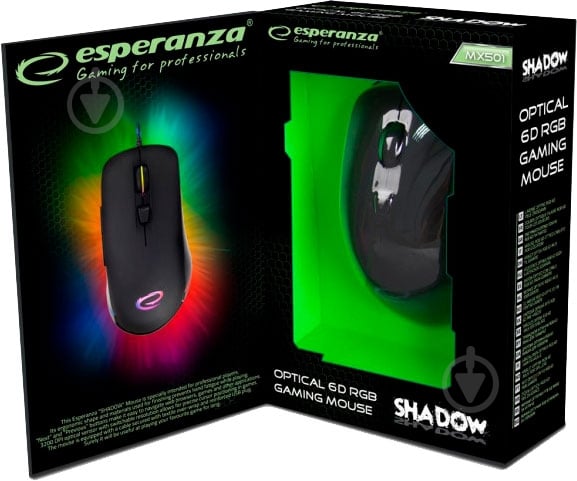 Мышь Esperanza MX501 Shadow Mouse black - фото 5