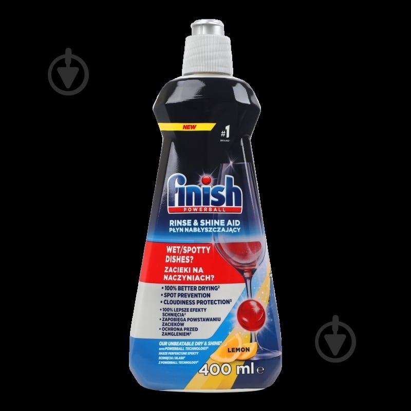 Ополіскувач для посудомийних машин Finish Rinse Лимон 0,4 л - фото 7