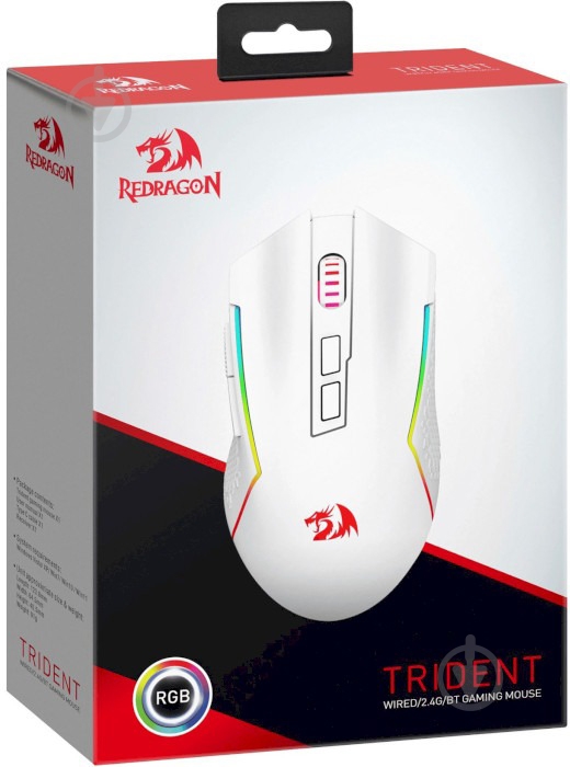 Мышь Redragon Trident white (71864) - фото 10 Мышь Redragon Trident white (71864) - фото 10