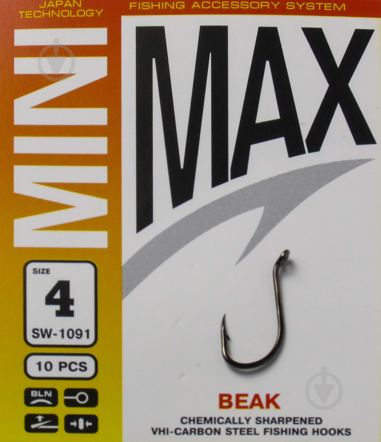 Крючок MiniMax Beak №4 10 шт. SW1091-4 - фото 1 Крючок MiniMax Beak №4 10 шт. SW1091-4 - фото 1