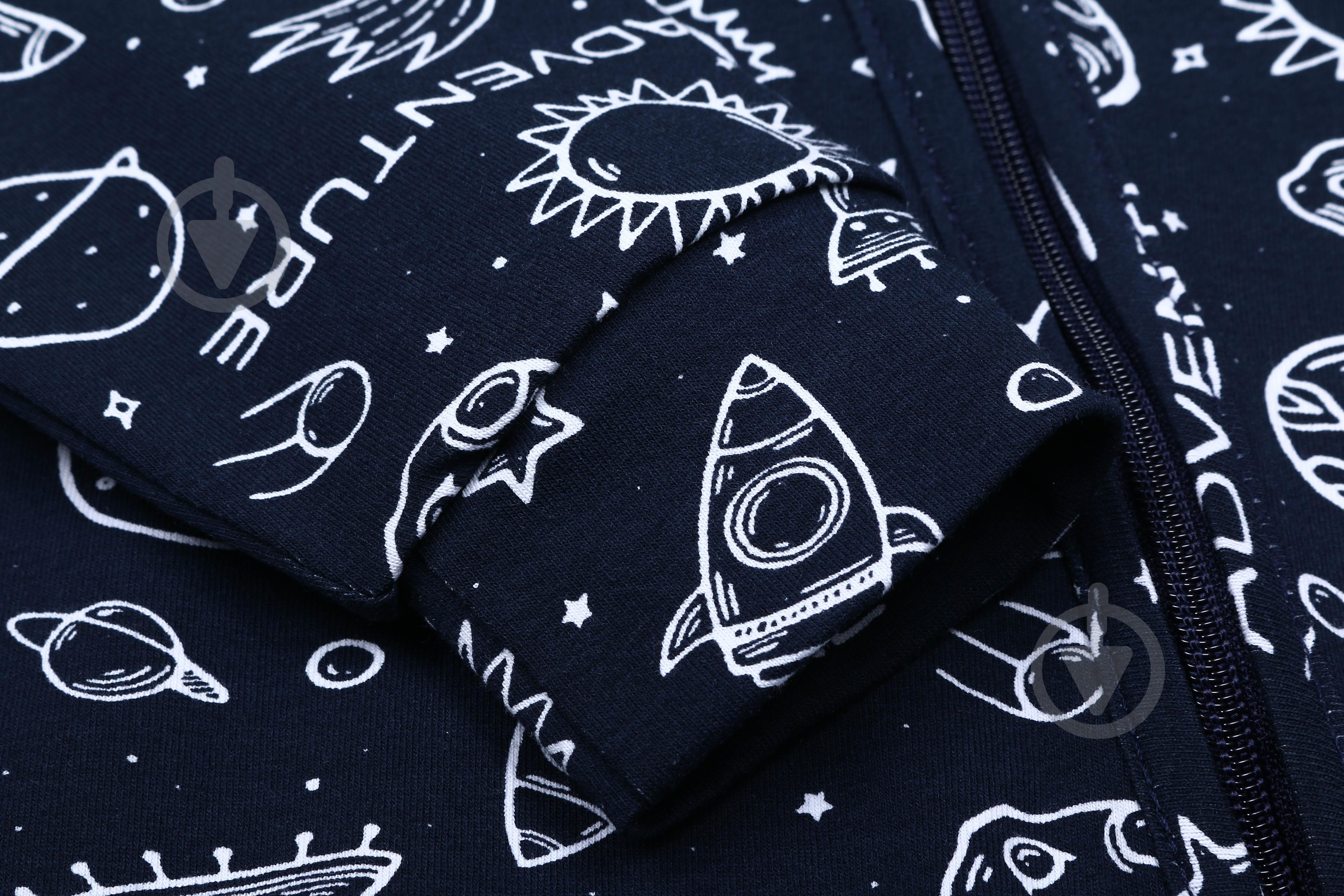 Комбинезон для мальчика Bambinelli Космос р.74 темно-синий 0302 - фото 2 Комбинезон для мальчика Bambinelli Космос р.74 темно-синий 0302 - фото 2