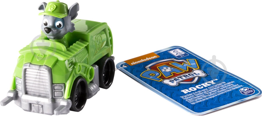 Игрушка Spin Master Paw Patrol Машина с фигуркой Рокки - фото 1