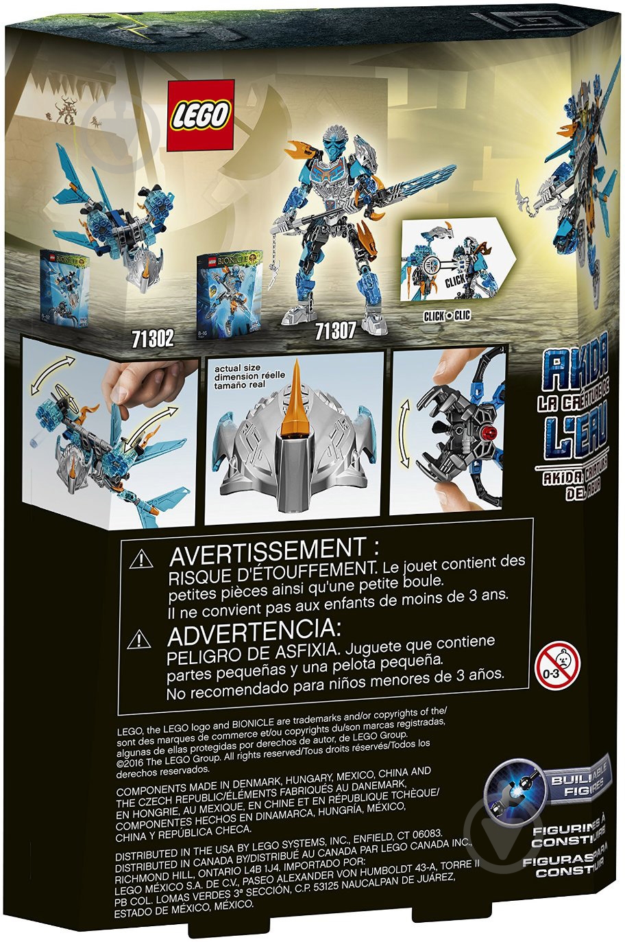 Конструктор LEGO Bionicle Существо Воды Акида 71302 - фото 7