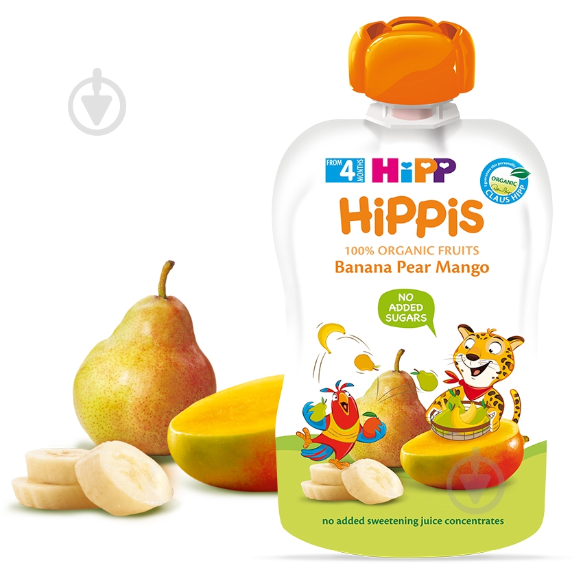 Пюре Hipp Морковь-манго-банан 100 г - фото 1