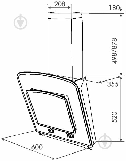 Вытяжка Eleyus Classic 1000 60 BL+RB - фото 4