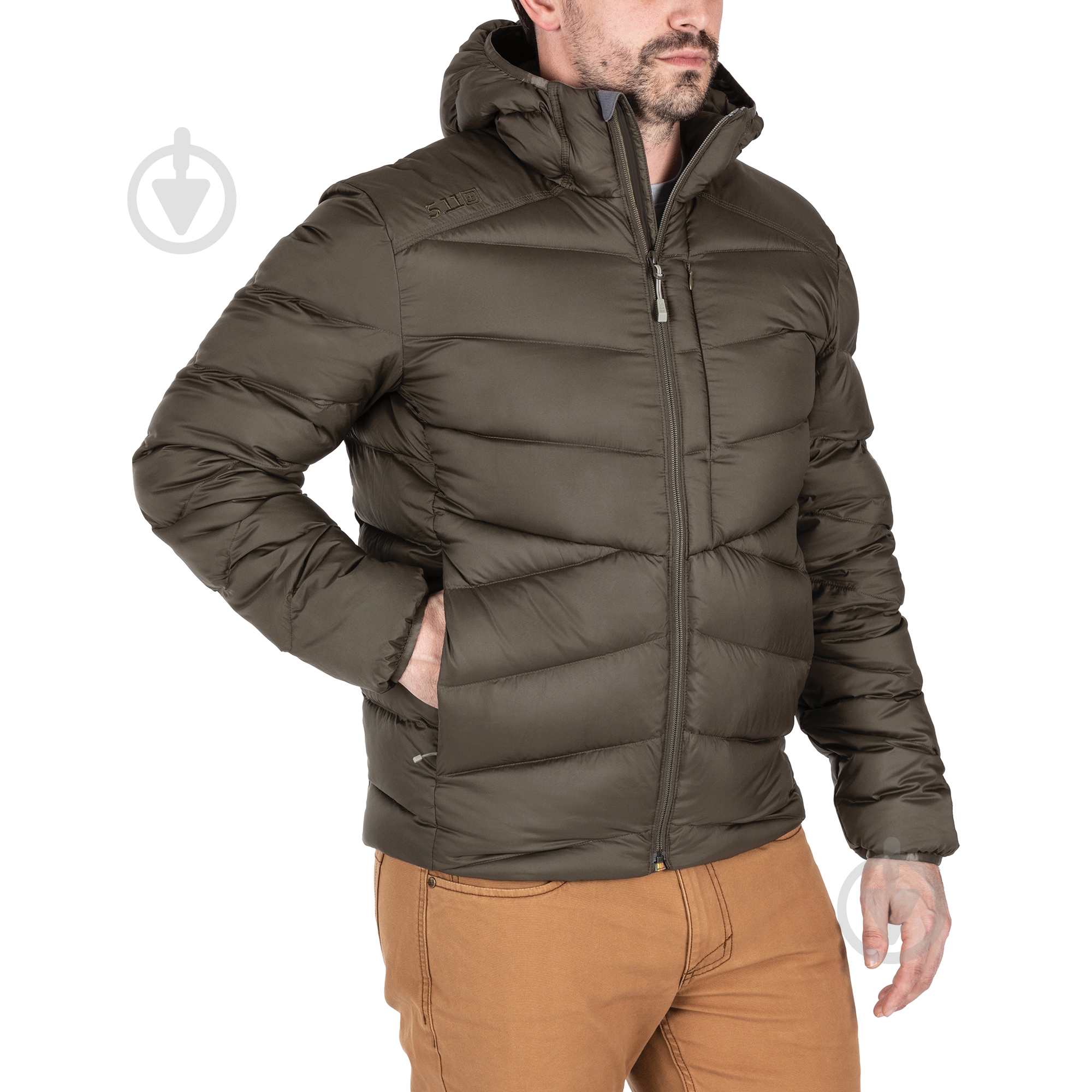 Куртка мужская зимняя 5.11 Tactical "ACADIA DOWN JACKET" 48364-186 р.M зеленая - фото 3 Куртка мужская зимняя 5.11 Tactical "ACADIA DOWN JACKET" 48364-186 р.M зеленая - фото 3