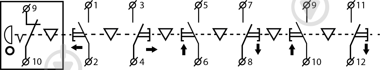 Пост кнопочный Аско-Укрем XAL-B3-6713 A0140050007 - фото 4
