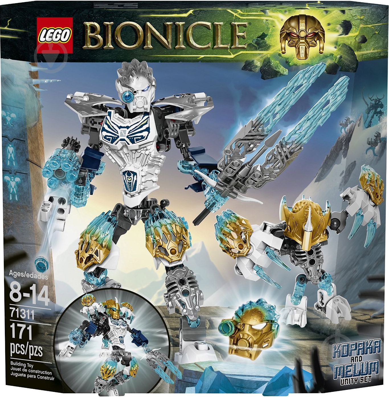 ᐉ Конструктор LEGO Bionicle Объединение Льда Копака и Мелум 71311
