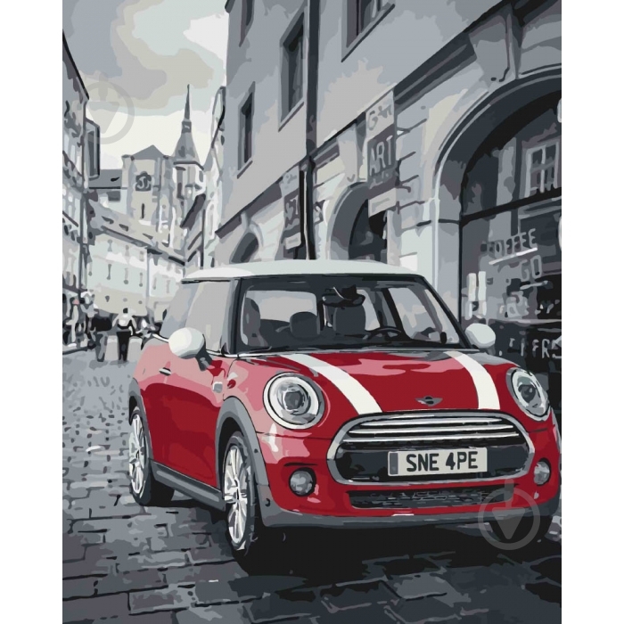 Картина за номерами Mini Cooper Ідейка - фото 1 Картина за номерами Mini Cooper Ідейка - фото 1