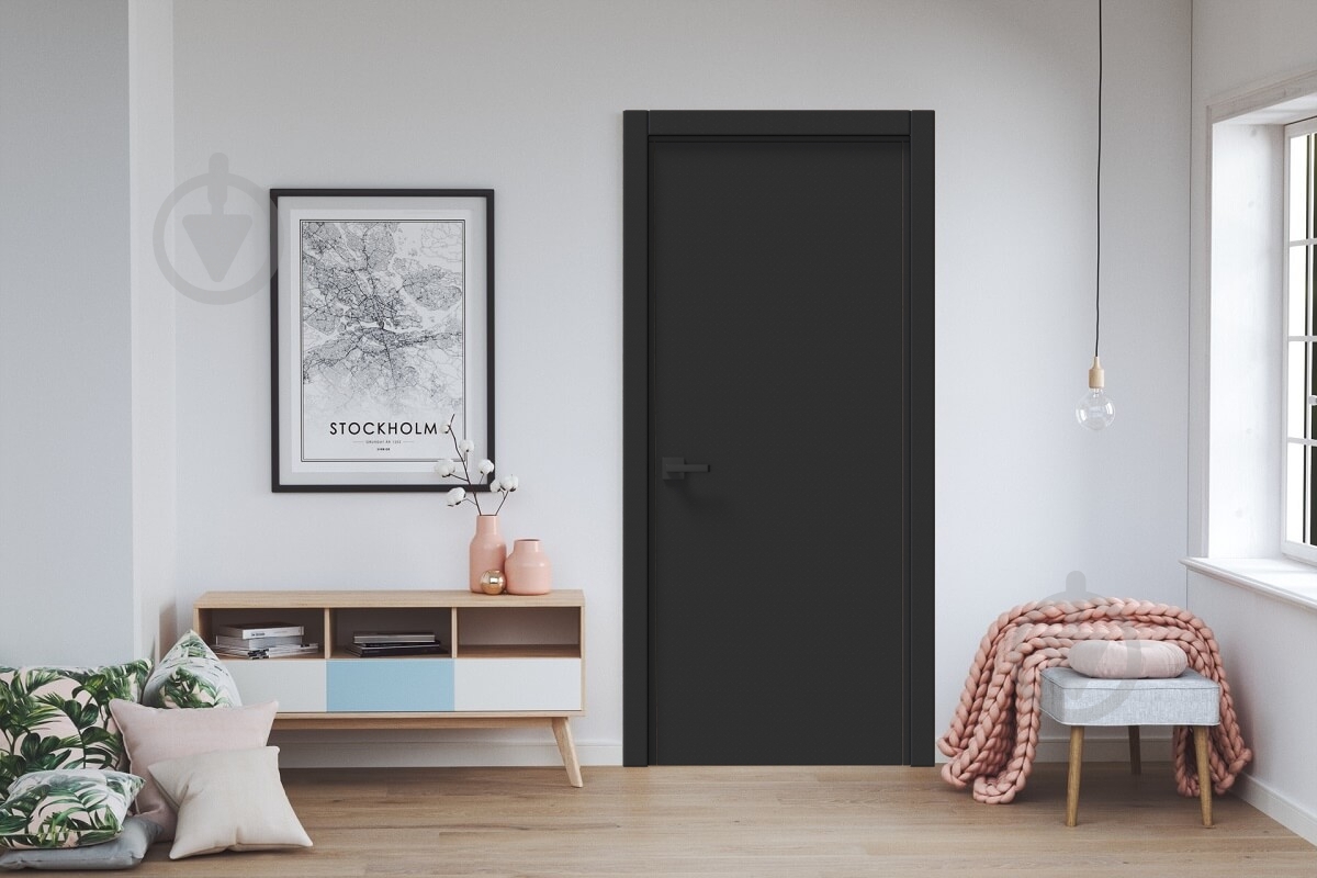 Дверное полотно IN WOOD ET-01 ПГ 800 мм черная корка - фото 2 Дверное полотно IN WOOD ET-01 ПГ 800 мм черная корка - фото 2