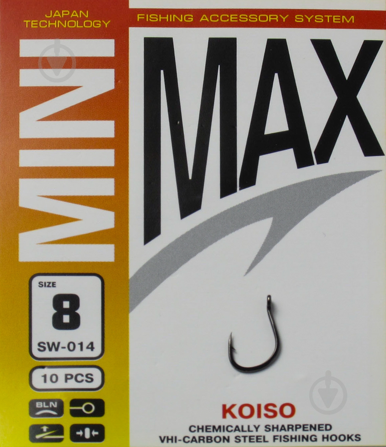 Крючок MiniMax Koiso №8 10 шт. SW014-8 - фото 1