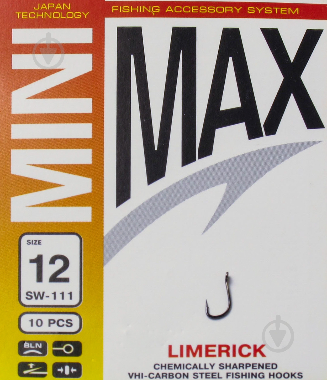 Крючок MiniMax Limerick №12 10 шт. SW111-12 - фото 1