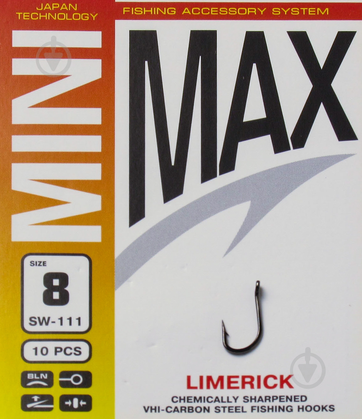Гачок MiniMax Limerick №8 10 шт. SW111-8 - фото 1