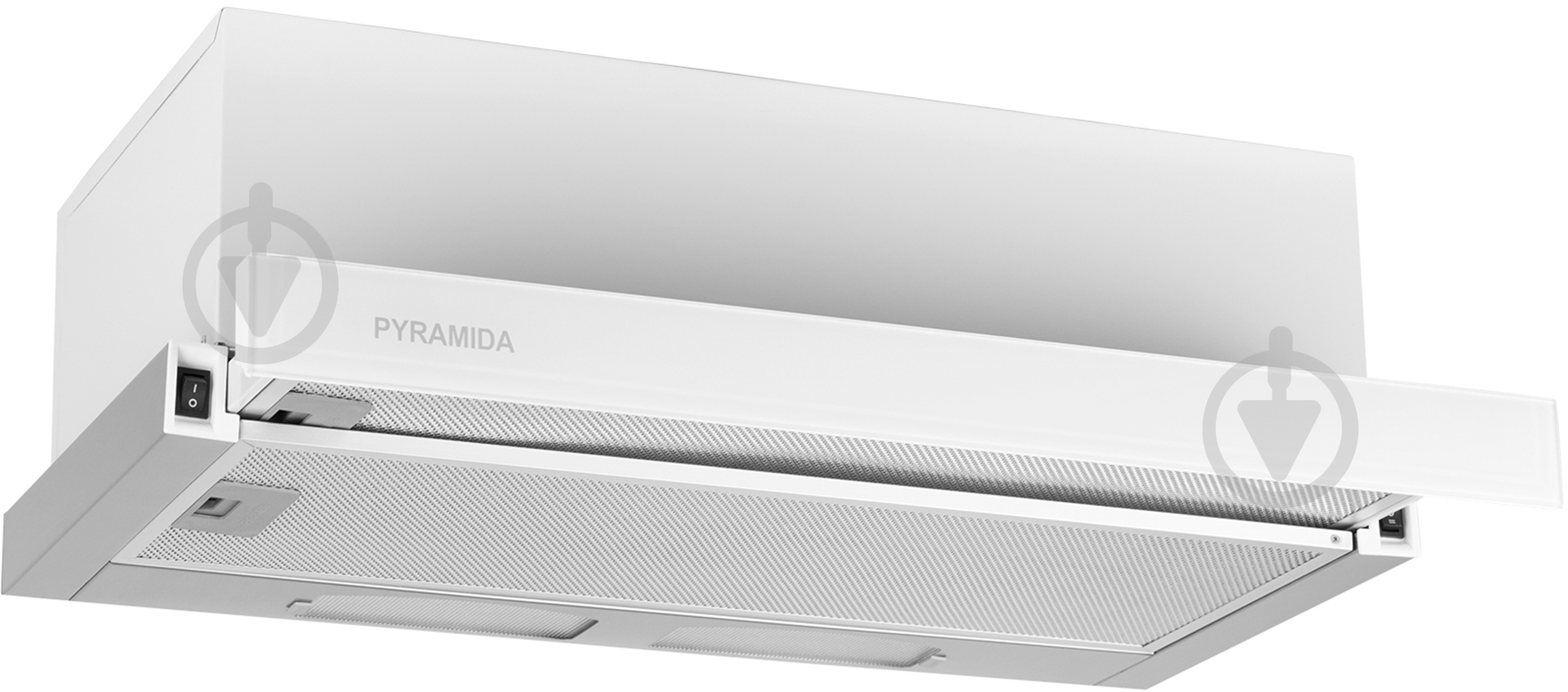 Вытяжка Pyramida TL FULL GLASS 50 INOX WHITE/U - фото 4 Вытяжка Pyramida TL FULL GLASS 50 INOX WHITE/U - фото 4
