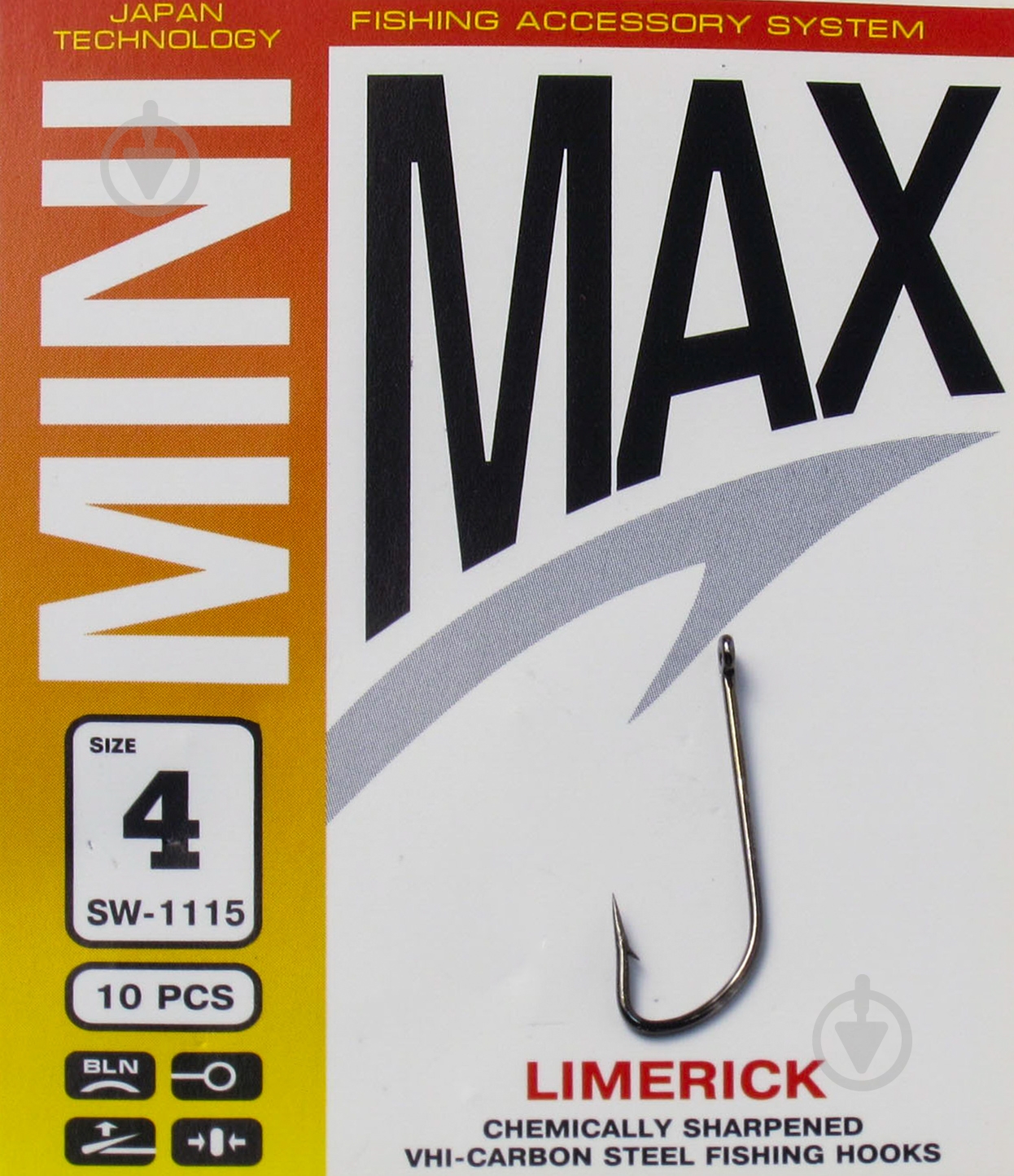 Крючок MiniMax Limerick №4 10 шт. SW1115-4 - фото 1