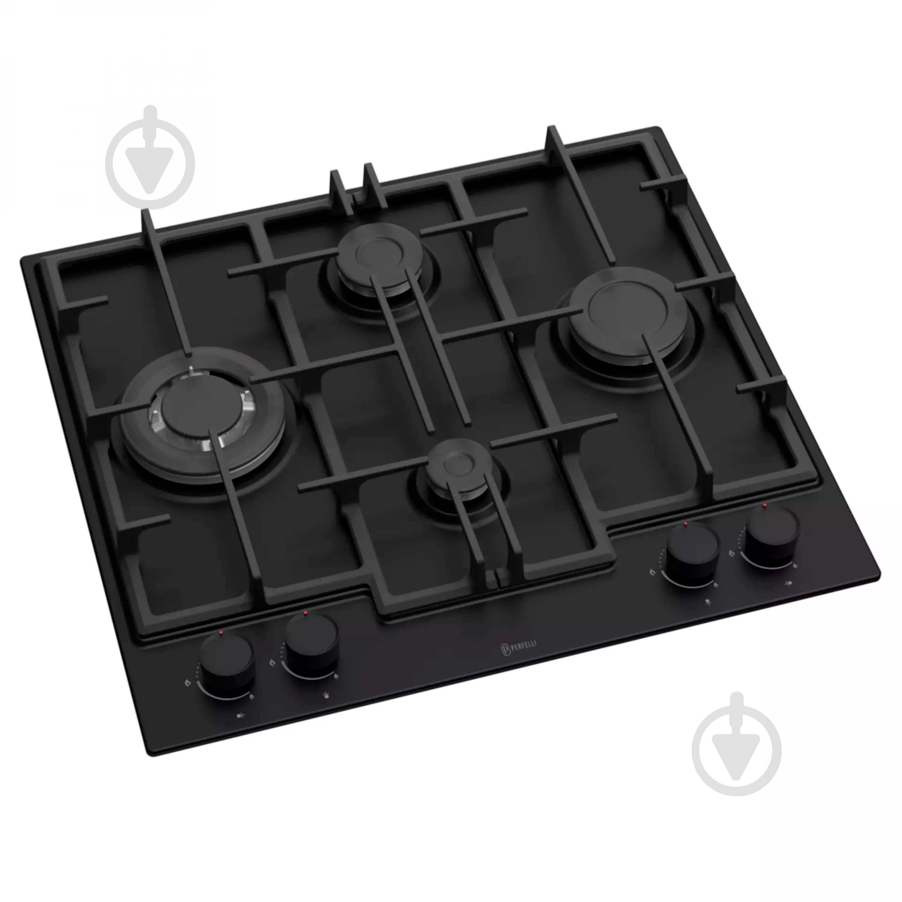 Варочная поверхность газовая Perfelli PERLA MW60C NERO - фото 1