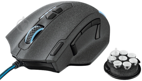 Мышь Trust GXT 155 (20411) grey/blue (6237033) - фото 3 Мышь Trust GXT 155 (20411) grey/blue (6237033) - фото 3