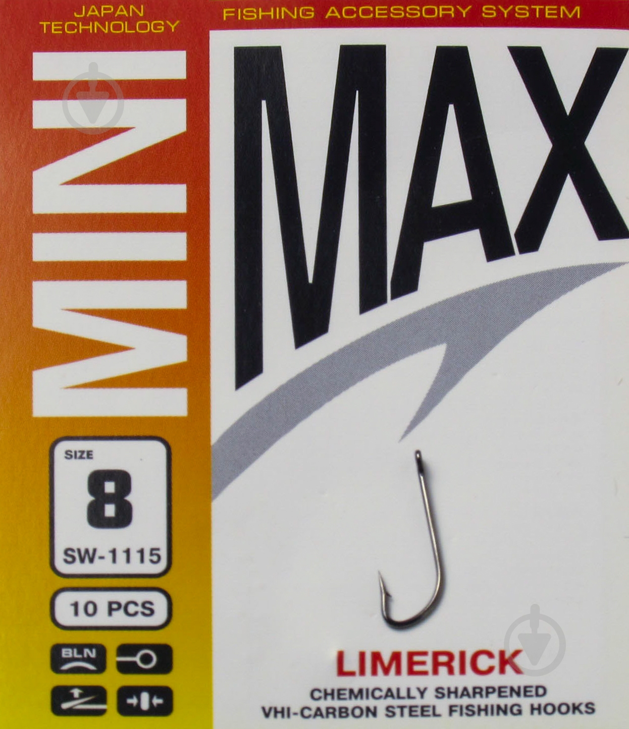 Крючок MiniMax Limerick №8 10 шт. SW1115-8 - фото 1 Крючок MiniMax Limerick №8 10 шт. SW1115-8 - фото 1