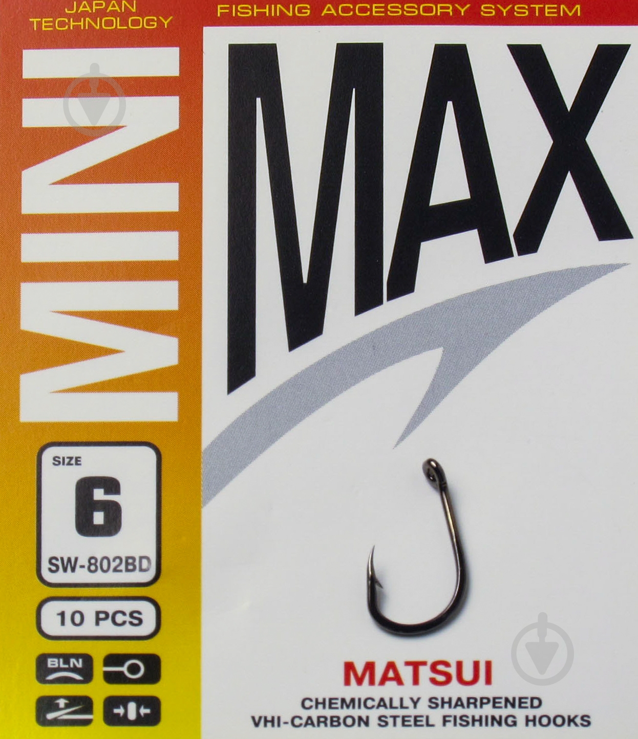 Гачок MiniMax MATSUI №6 10 шт. SW802BD-6 - фото 1