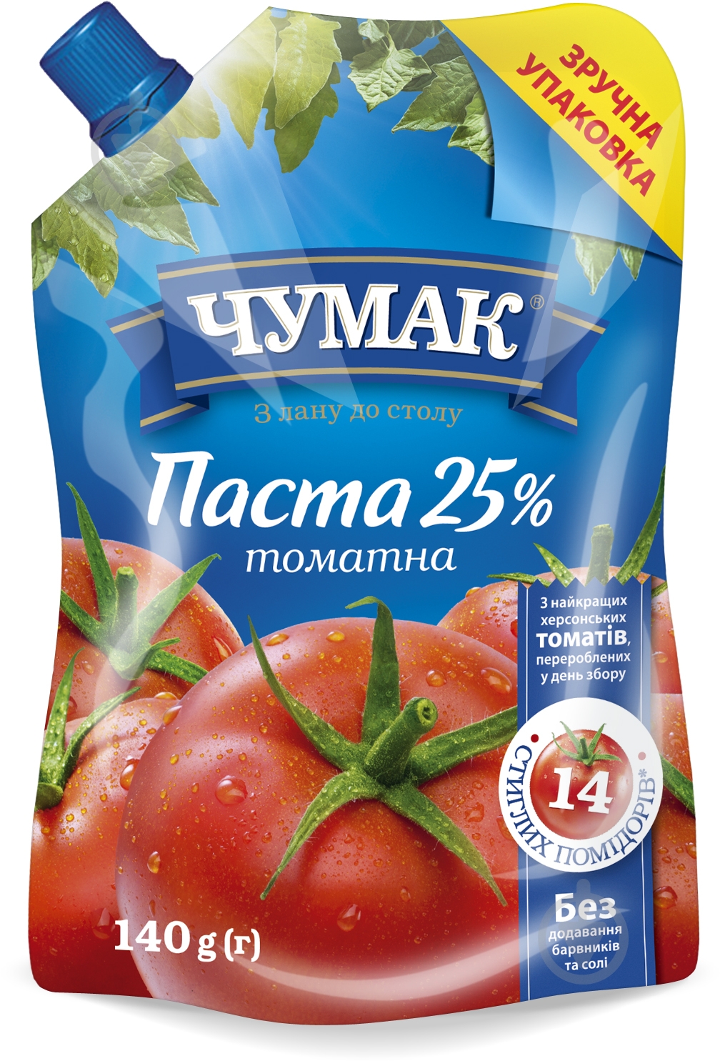 Паста томатна Чумак Томатна паста 25% 140 г - фото 1