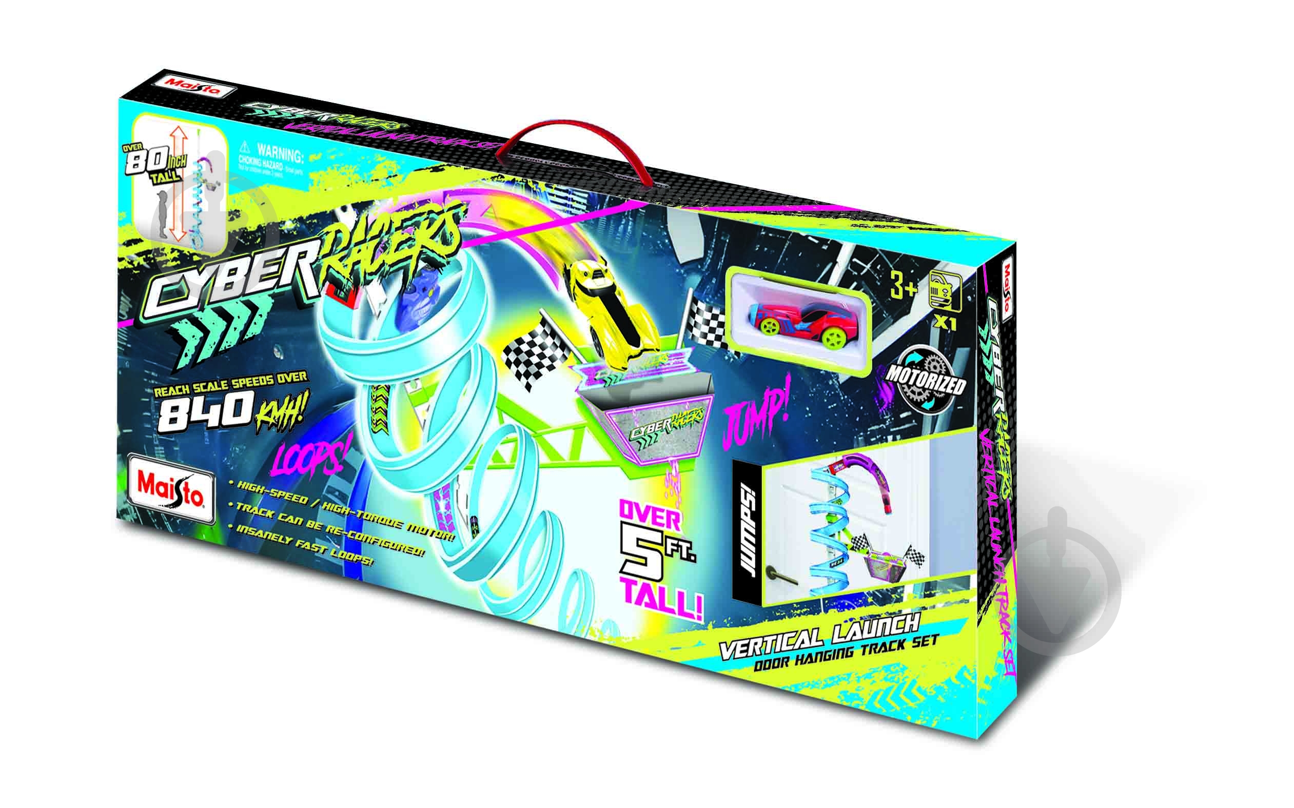 Игрушечный набор Maisto вертикальная петля серии Cyber ​​Racers 12556 - фото 1