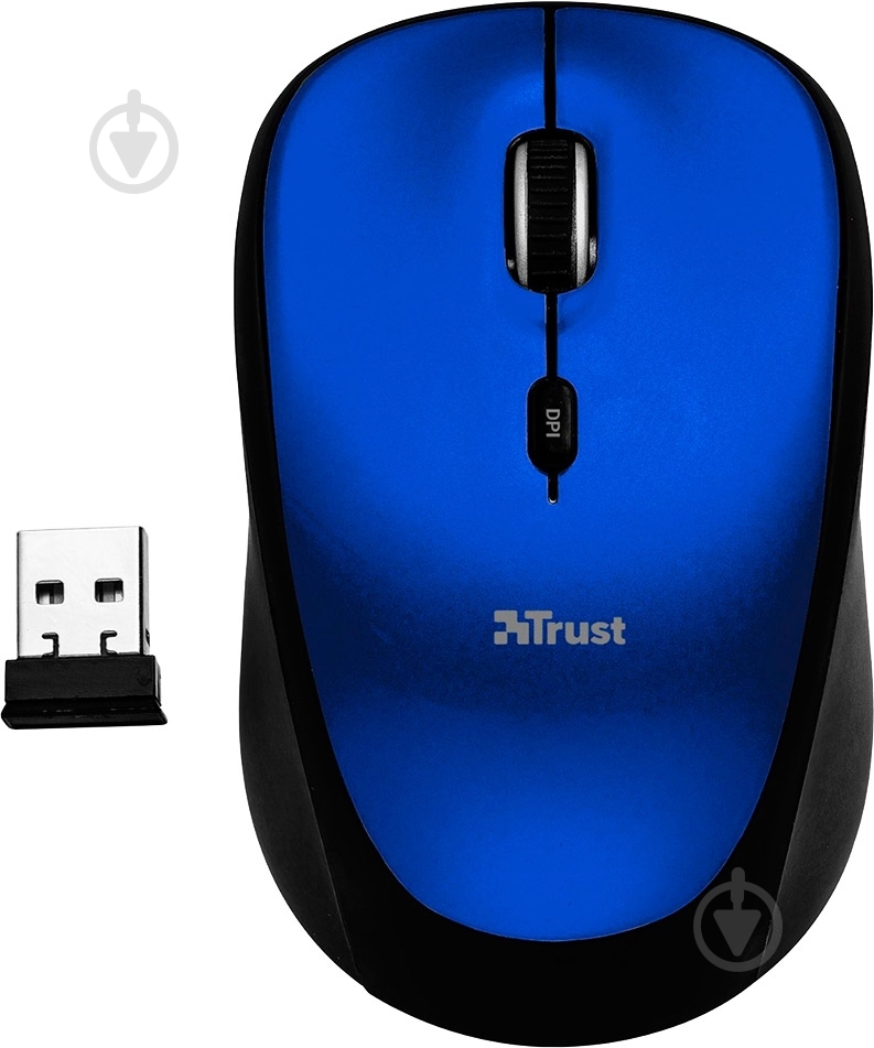 Мышь Trust Yvi Wireless Mouse (19663) blue (19663) - фото 1