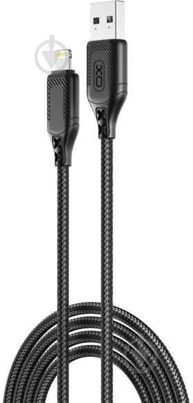 Кабель Xo NB235 Zebra Series Braided USB-A to Lightning 1 м черный (NB235_L_Black) - фото 1 Кабель Xo NB235 Zebra Series Braided USB-A to Lightning 1 м черный (NB235_L_Black) - фото 1