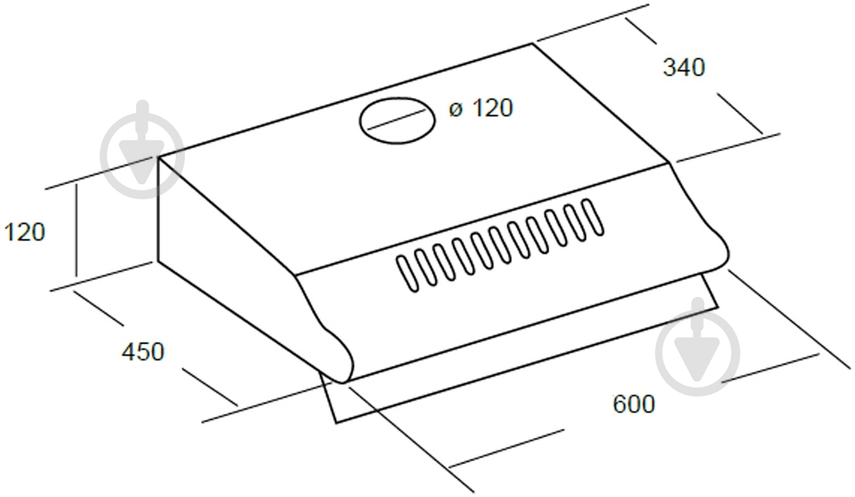 Вытяжка Cata P 3060 BK/C - фото 14