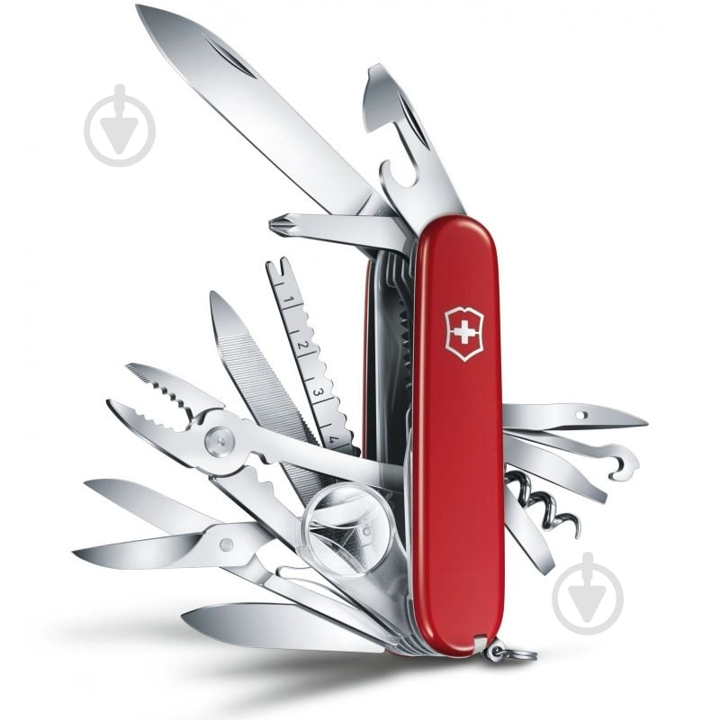 ᐉ Ніж швейцарський Victorinox Swiss Champ червоний (33 інстр