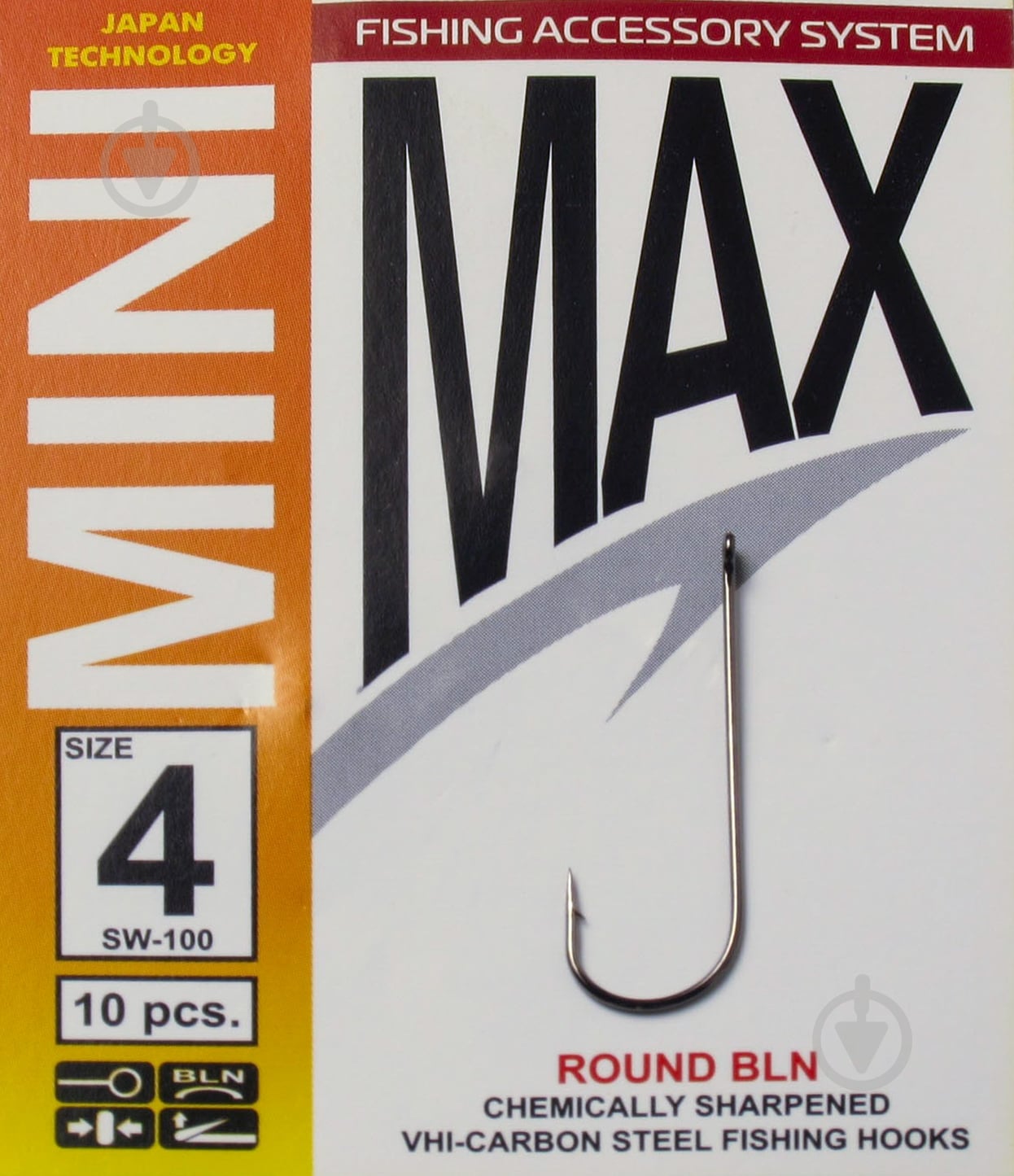 Крючок MiniMax Round №4 10 шт. SW100-4 - фото 1