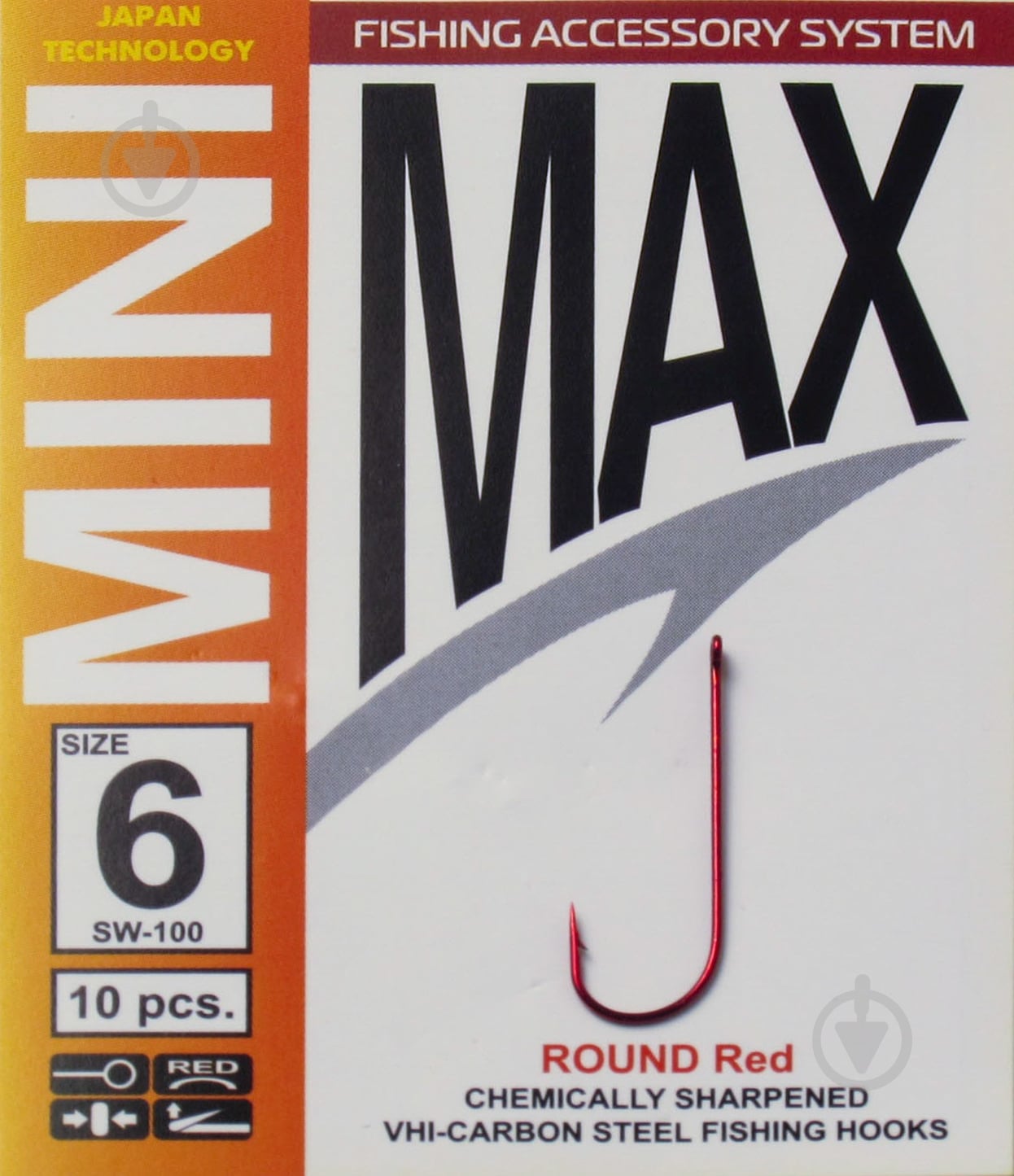 Крючок MiniMax Round №6 10 шт. SW100-6R - фото 1