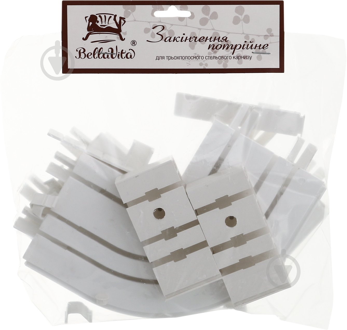 Окончание Bella Vita дуговое СМ3 тройной белый - фото 5 Окончание Bella Vita дуговое СМ3 тройной белый - фото 5