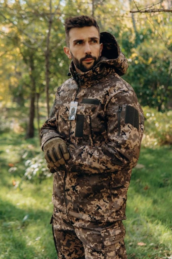 Куртка мужская демисезонная LOGOS-Tac тактическая "Softshell" теплая, под шеврон 04-07-00-0012 р.M пиксель - фото 2