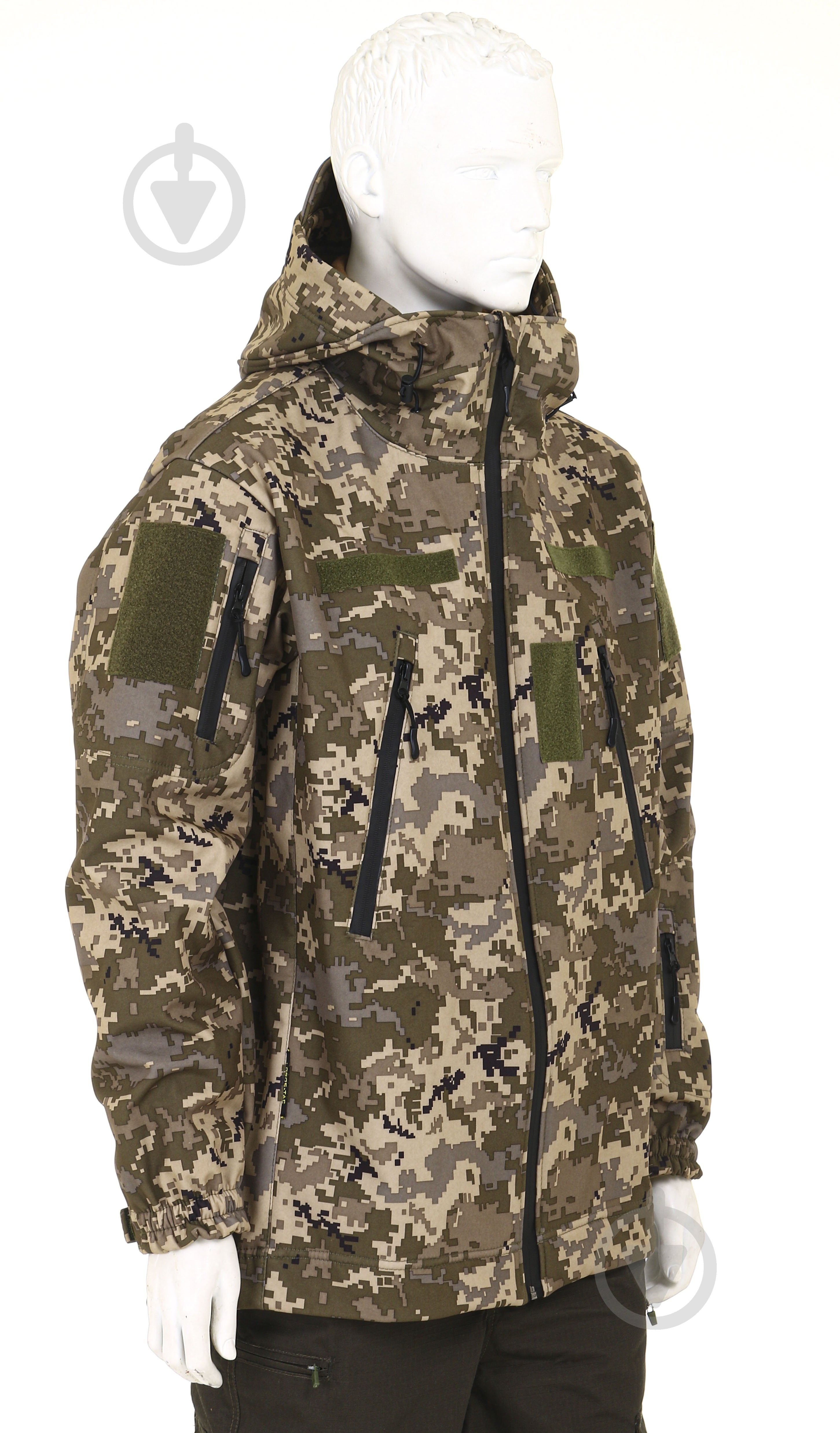 Куртка мужская демисезонная LOGOS-Tac тактическая "Softshell" теплая, под шеврон 04-07-00-0012 р.XL пиксель - фото 9