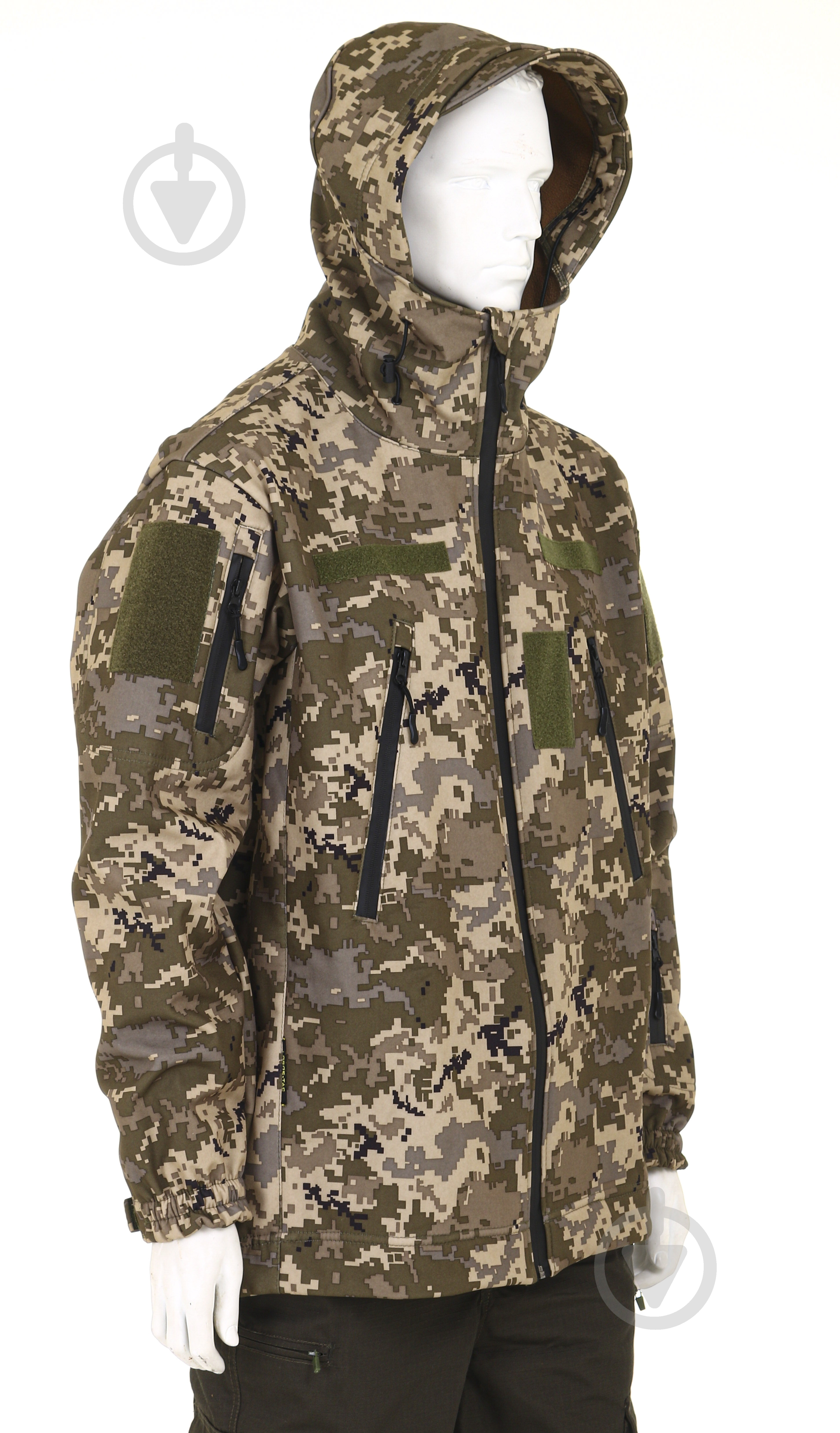 Куртка мужская демисезонная LOGOS-Tac тактическая "Softshell" теплая, под шеврон 04-07-00-0012 р.XL пиксель - фото 8