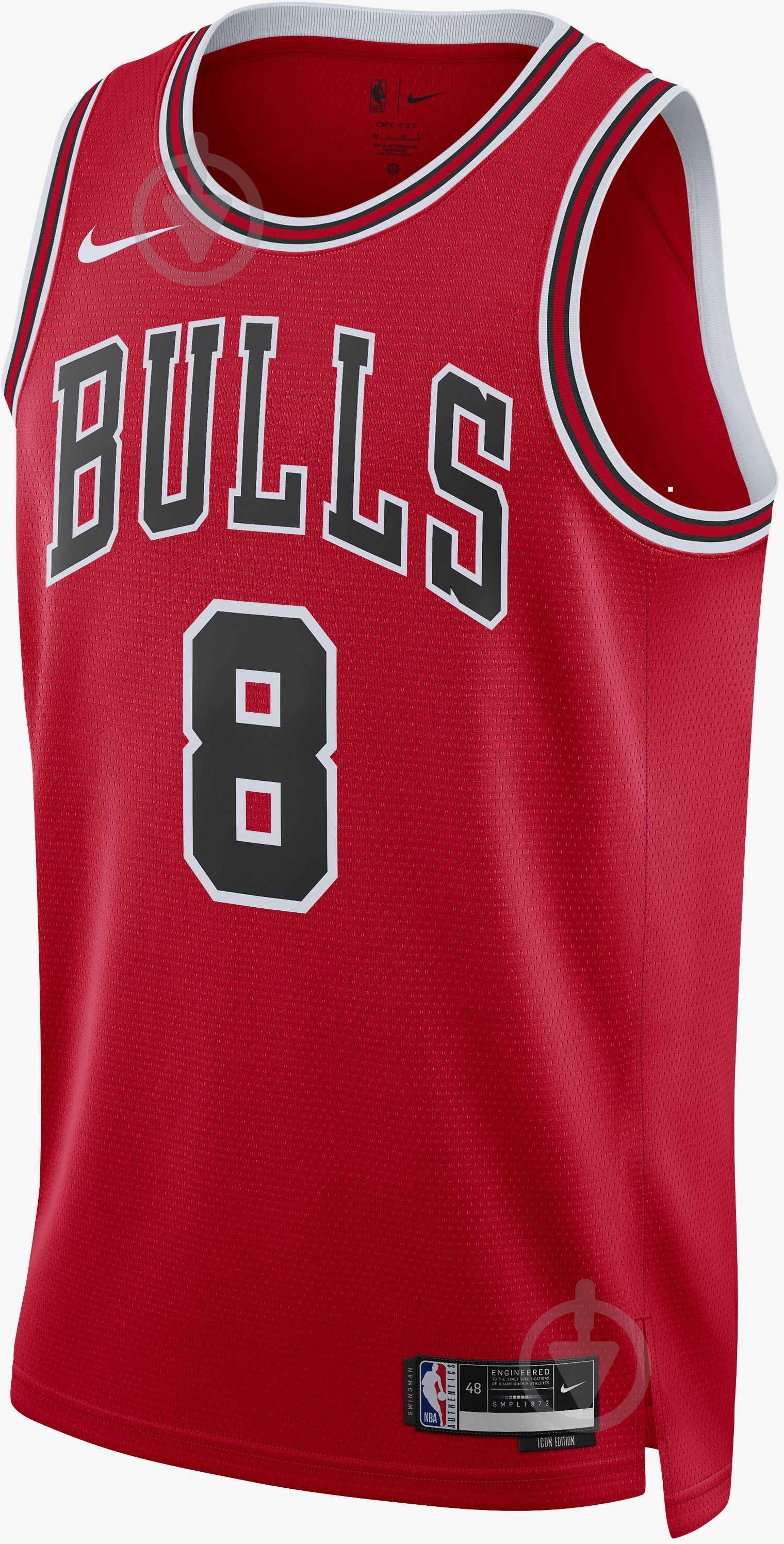 Майка Nike NBA SWINGMAN CHICAGO BULLS ICON EDITION DN2000-657 р.S красный - фото 1