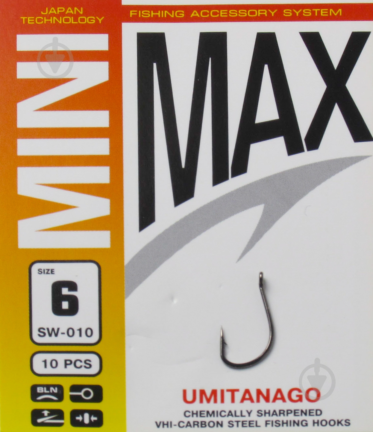 Крючок MiniMax Umitanago №6 10 шт. SW010-6 - фото 1