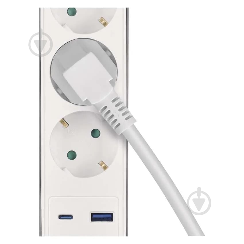 Удлинитель Emos 16 A 3680 Вт 1хUSB-A 1хUSB-C с заземлением 5 гн. белый 3 м P1523FC - фото 14 Удлинитель Emos 16 A 3680 Вт 1хUSB-A 1хUSB-C с заземлением 5 гн. белый 3 м P1523FC - фото 14