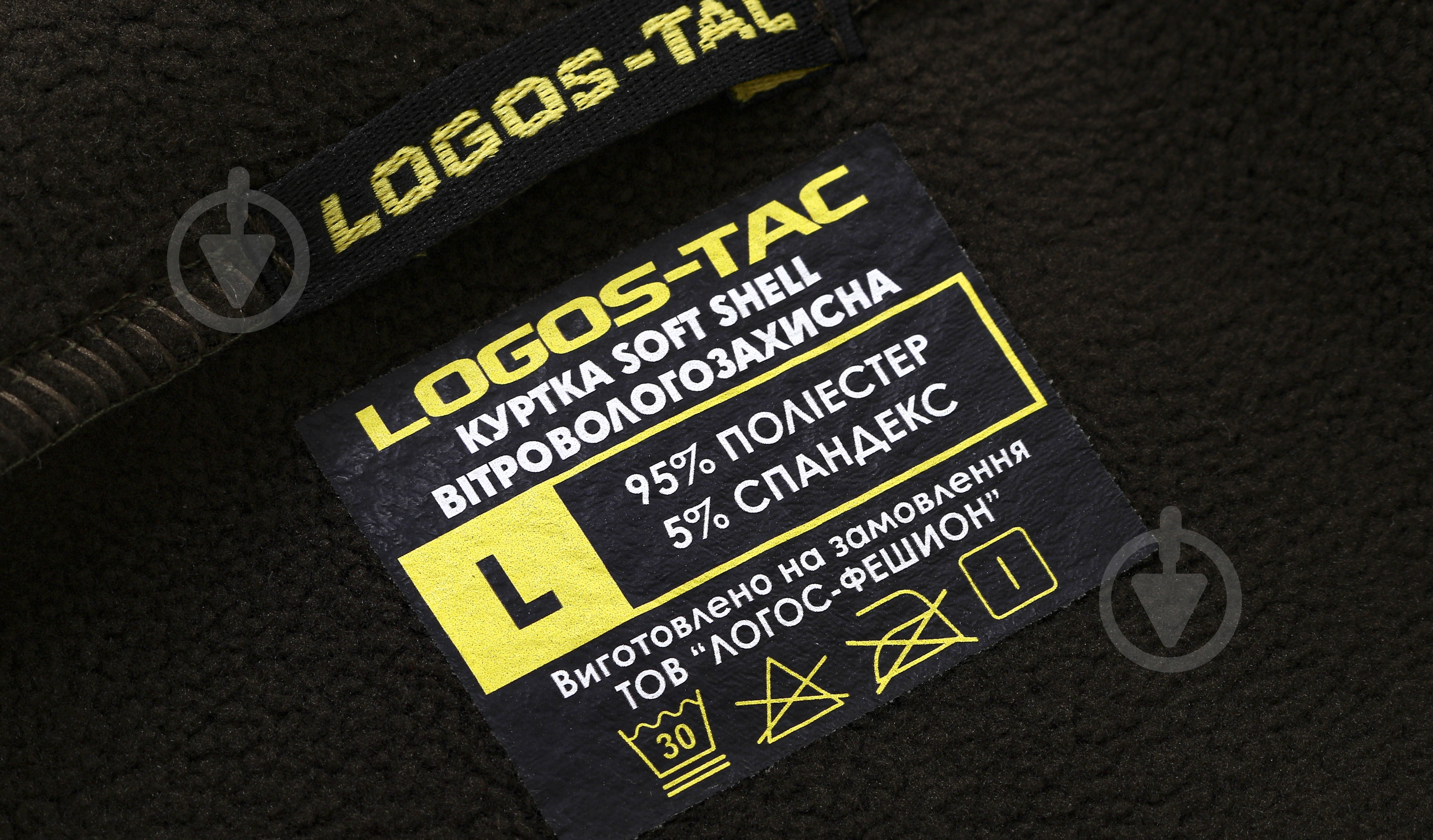 Куртка мужская демисезонная LOGOS-Tac тактическая "Softshell" теплая, под шеврон 04-07-00-0012 р.L хаки - фото 8
