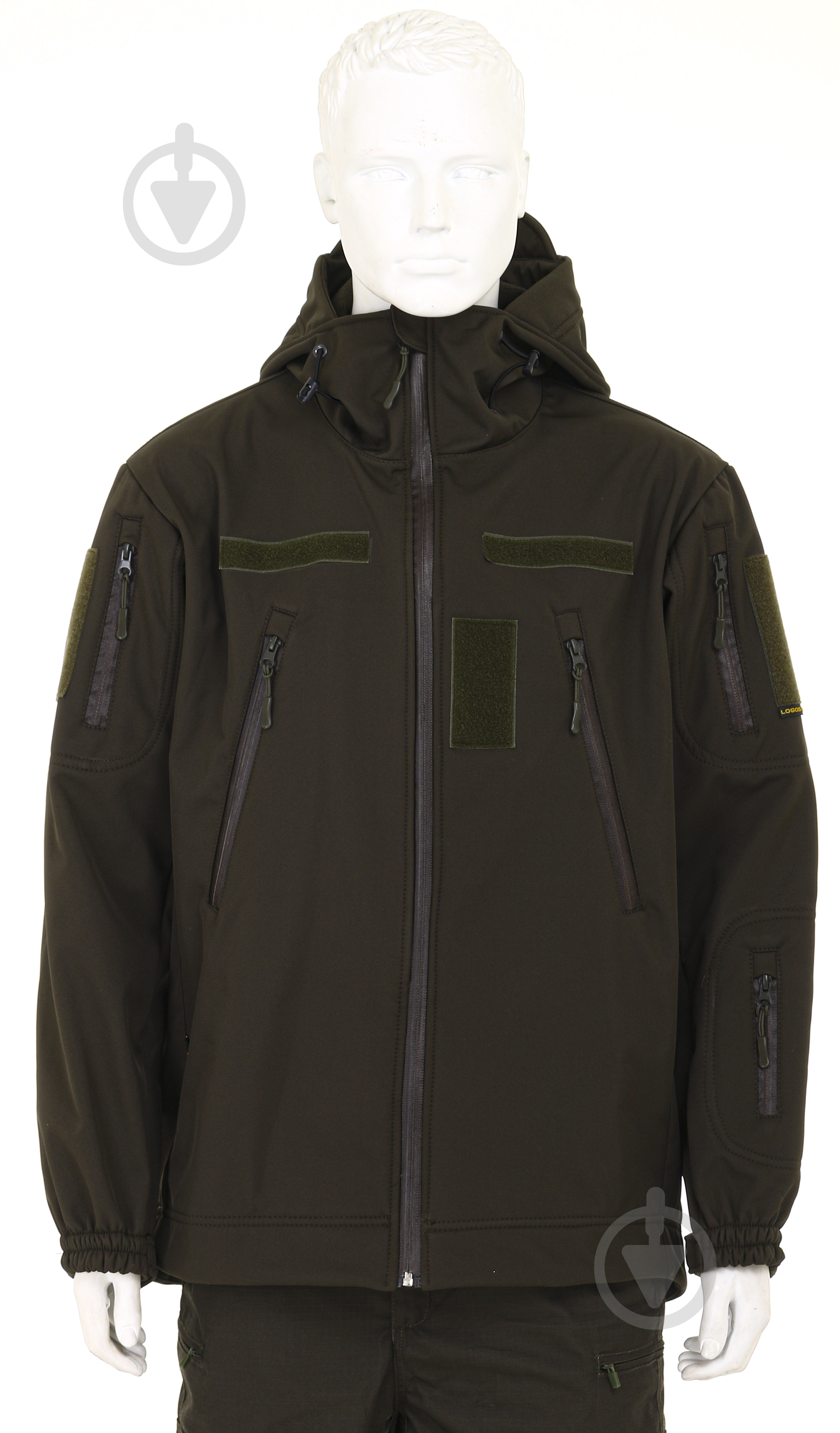 Куртка мужская демисезонная LOGOS-Tac тактическая "Softshell" теплая, под шеврон 04-07-00-0012 р.L хаки - фото 2