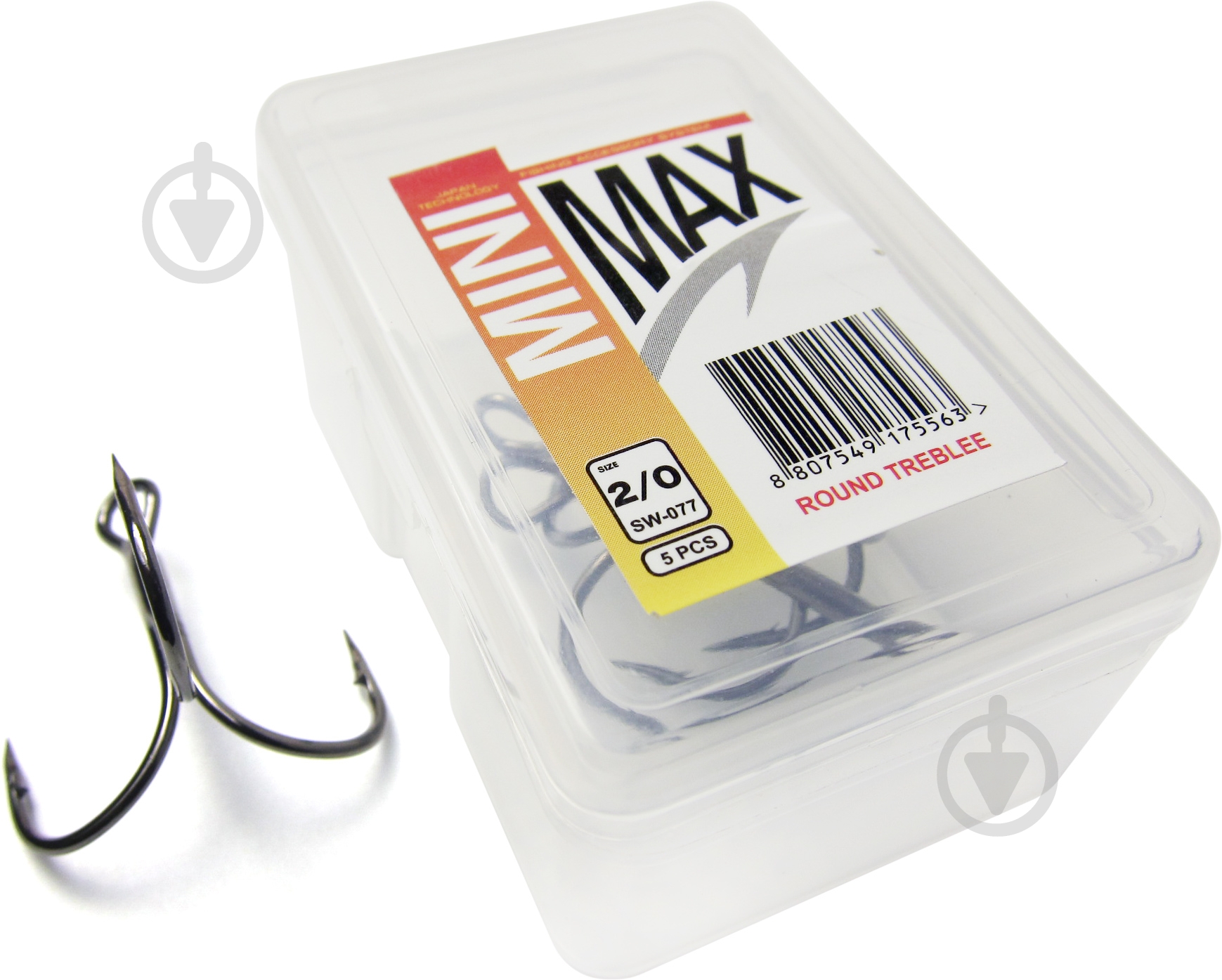 Крючок MiniMax Treble Hook round №2/0 5 шт. SW077-2/0 - фото 2 Крючок MiniMax Treble Hook round №2/0 5 шт. SW077-2/0 - фото 2