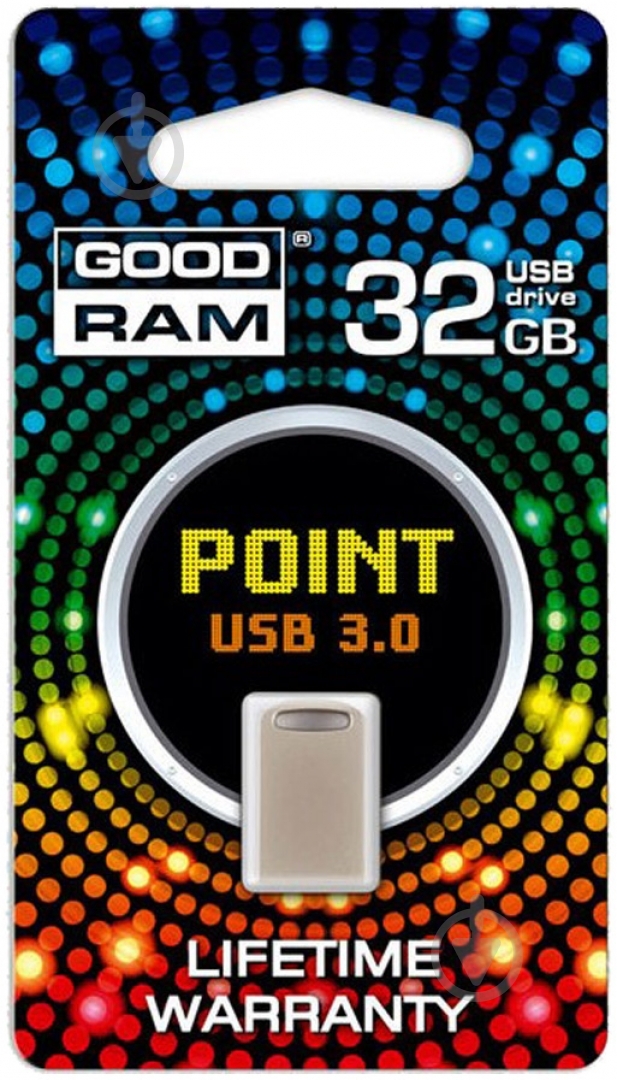 Флеш-память USB GOODRAM Point 32 ГБ USB 3.0 silver (PD32GH3GRPOSR10) - фото 3 Флеш-память USB GOODRAM Point 32 ГБ USB 3.0 silver (PD32GH3GRPOSR10) - фото 3
