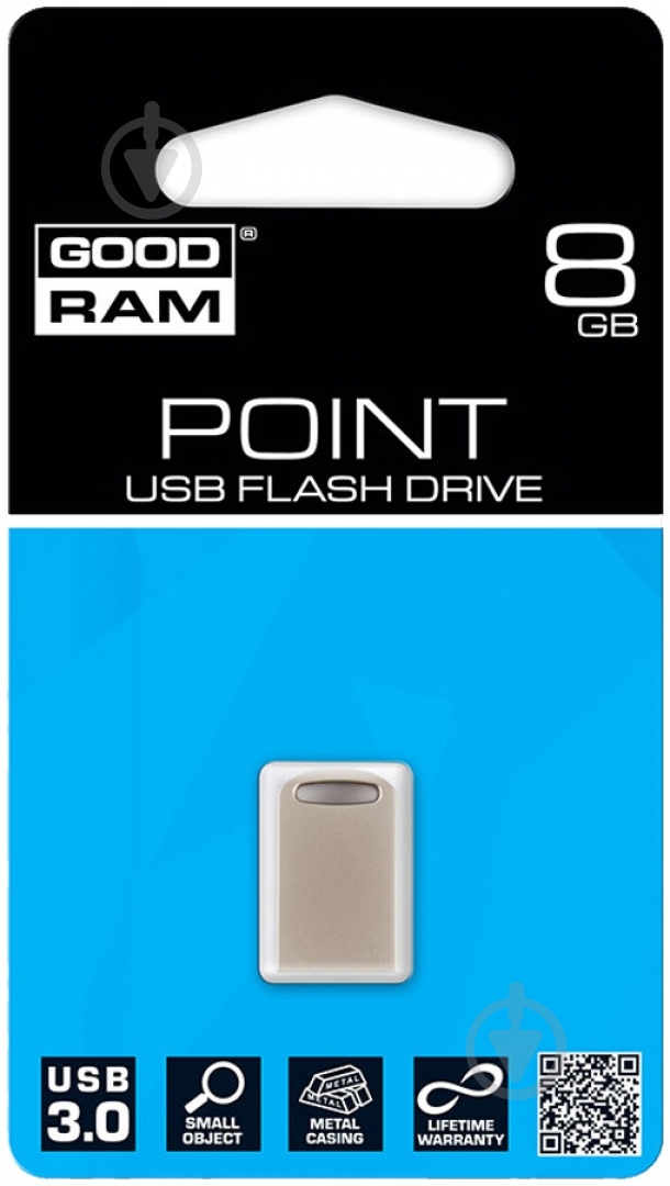 Флеш-память USB GOODRAM Point 8 ГБ USB 3.0 silver (PD8GH3GRPOSR10) - фото 6