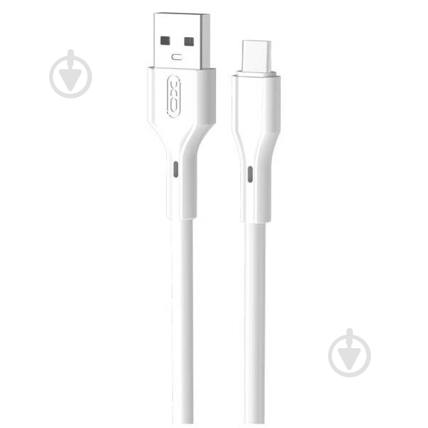 Кабель Xo NB230 Rock Series USB-A to Type-C 1 м белый (NB230_C_White) - фото 1