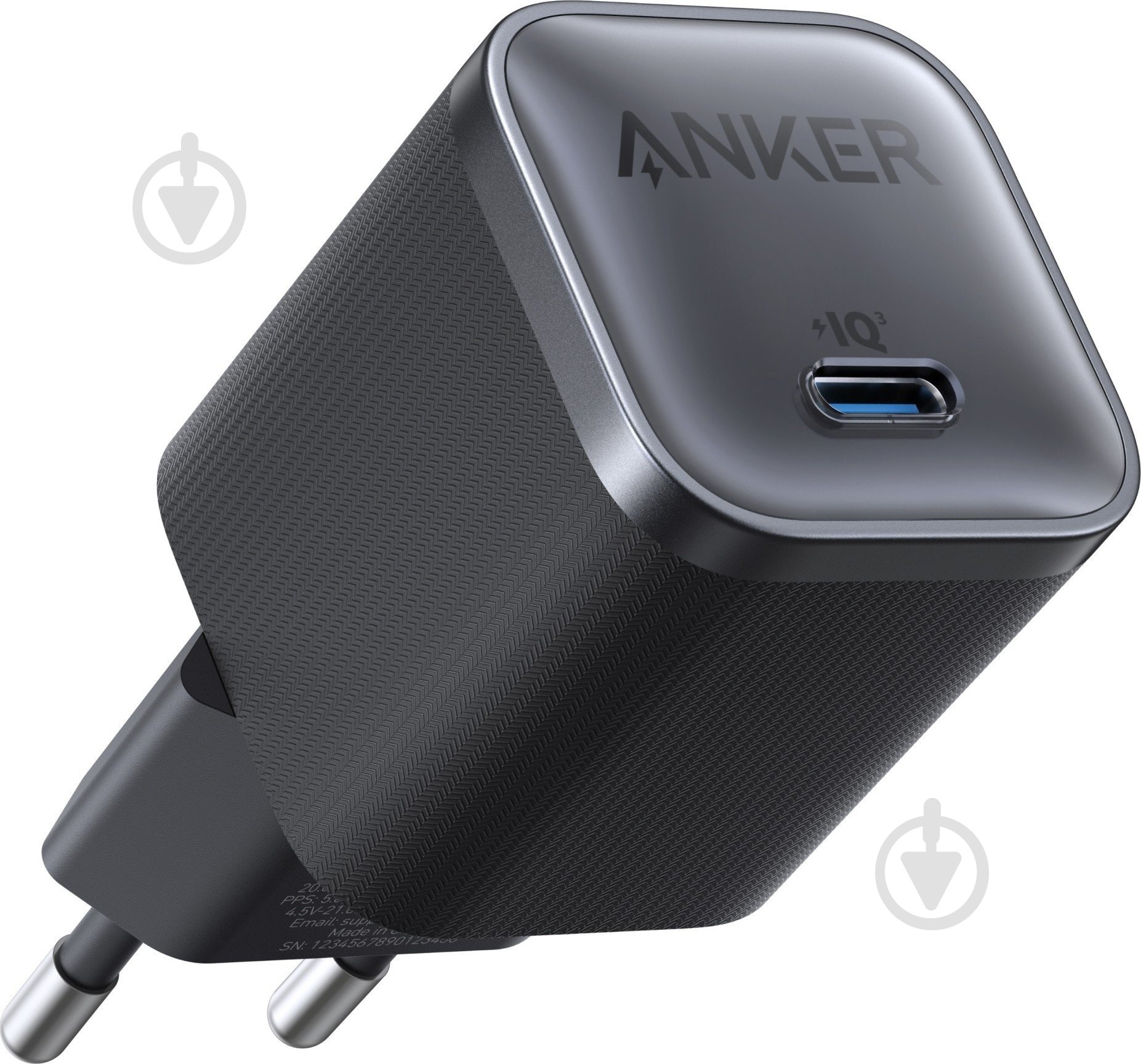 Сетевое зарядное устройство Anker Nano Charger 45W USB-C Black (A2692L11) - фото 1