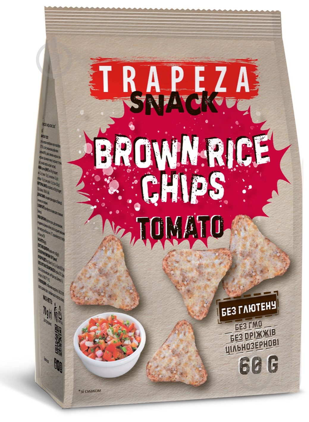 Чипсы рисовые ТРАПЕЗА с вкусом томатов - фото 1